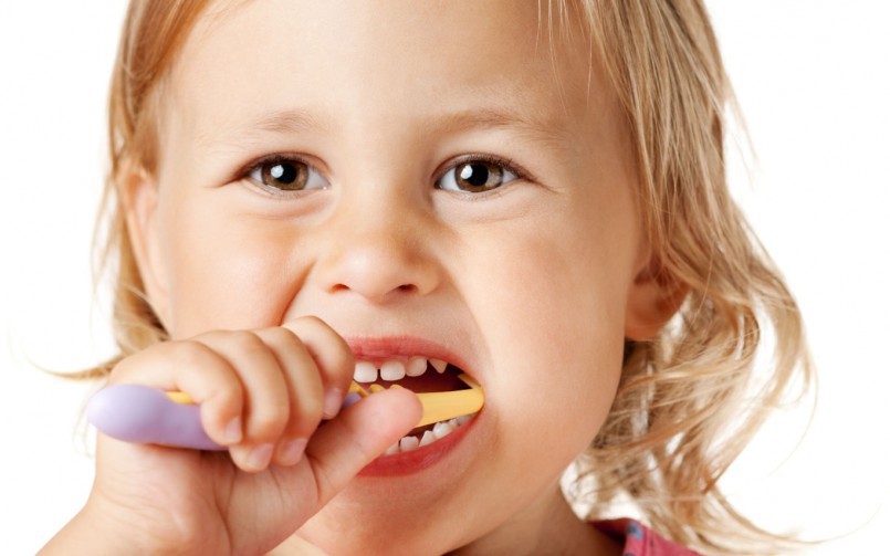 child brushing image