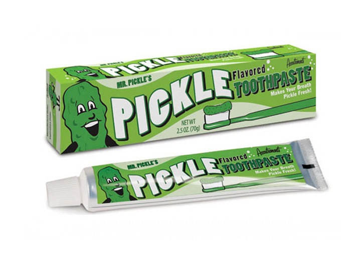 pickle flavored tooth paste