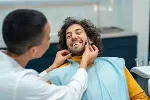 patient in dental chair